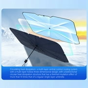 PRETXORVE Car Windshield Sun Shade Car Thermal Insulation, Sunshade Umbrella, Front Sunscreen, Summer Products, Car Sunshade, Retractable Sunshade