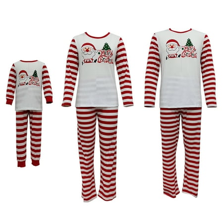 

Christmas Family Matching Pajamas Set Santa Claus Sleepwear for Women Men Kids Holiday Outfit Clothes Set