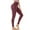 #02332:1 Pack, Wine Red, variant on Women's High Waist Lounge Leggings Ultra Soft Workout Running Yoga Pants, Black, L
