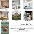 thumbnail image 3 of Ccparton Letrero De Metal Vintage Divertido Highland Cow Wash Up Baño Metal Estaño Cartel Para El Hogar Al Aire Libre Interior Oficina Bar Patio Decoración 8X12 Pulgadas, 3 of 5