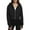Black, variant on Ydsxlp Zip Up Hoodie Jackets for Women Womens Zip Up Hoodie Cropped Sweatshirts Thumb Hole Jackets Womens Hoodies Cute Hoodies Black L