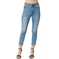 thumbnail image 3 of MixMatchy Women's Vintage Light Washed Ankle Skinny Denim Jeans, 3 of 7