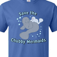 thumbnail image 4 of Inktastic Save the Chubby Mermaids with Cute Manatees T-Shirt, 4 of 5
