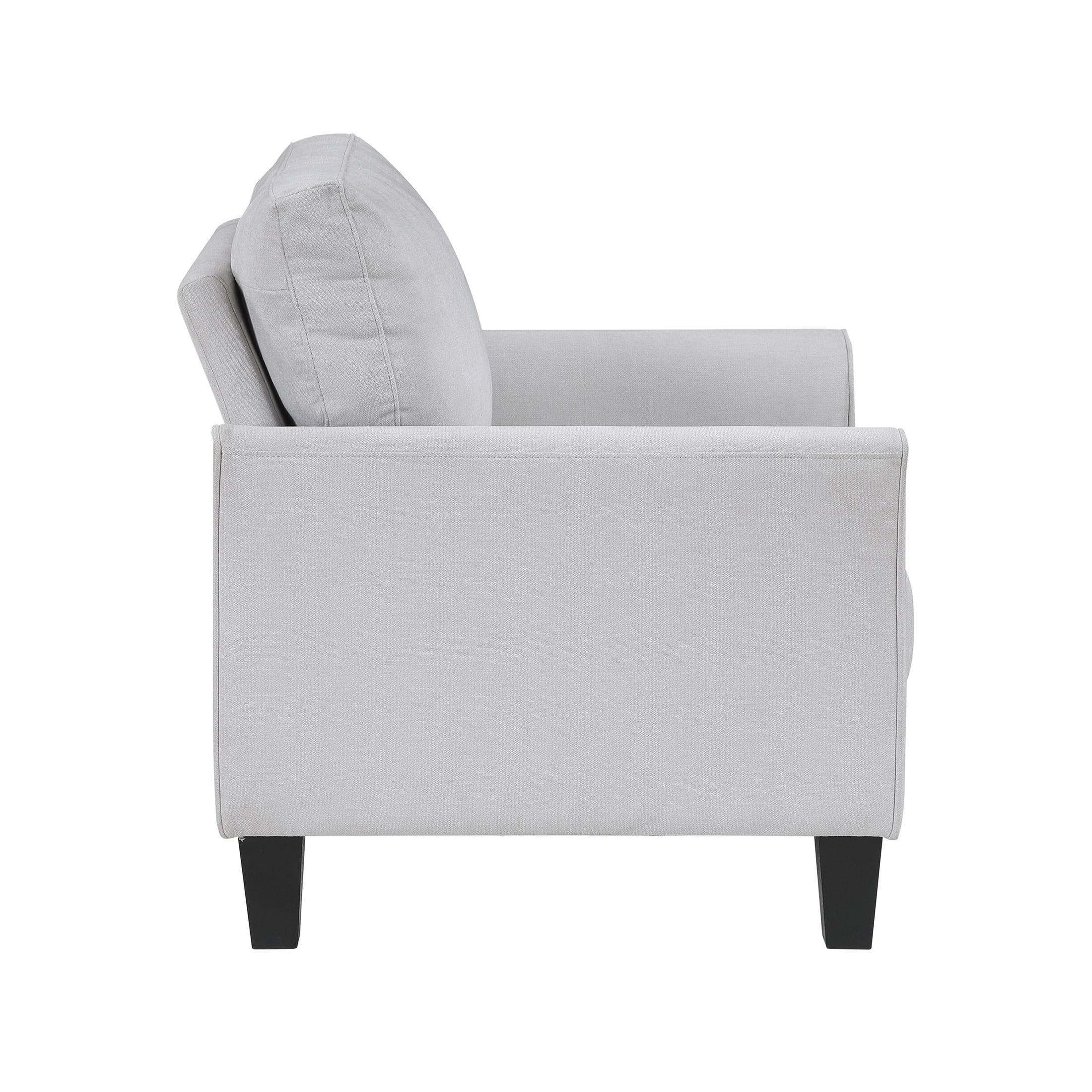 OakvillePark Islewyn Textured Fabric Accent Chair, Gray