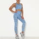 thumbnail image 1 of Mujeres Camuflaje Yoga Set 2 piezas Sujetador Medias Traje Crop Top Leggings de cintura alta Ropa de Abanopi Pantalones de sujetador deportivo, 1 of 7