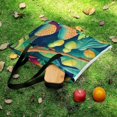thumbnail image 5 of Bohemian Color Waterproof Picnic Blanket with Foldable Zipper, Suitable for Outdoor Use, Suitable for Travel, Camping, Beaches, Parks, Grasslands, Picnic Blanket Accessories, 5 of 7