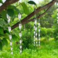 thumbnail image 3 of Paquete de 10 reflectores repelentes de pájaros, varilla de plástico plateada colgante, dispositivo disuasorio reflectante para pájaros, acabado brillante para jardín, 3 of 5
