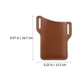thumbnail image 4 of Miangastore 2pcs Cell Phone Waist Bag PU Phone Protective Pouch Phone Pouch (Mixed Color), 4 of 8