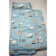 SoHo Nap Mat for Toddlers, Sunny Horsey Day, With Pillow and Carrying Strap for Preschool or Daycare