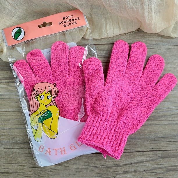 Xihbxyly Guantes de Ducha, Manopla Exfoliante de Limpieza para Spa, Exfoliante Corporal Resistente, Diseño de Tejido Único para La Circulación, Rutina Diaria de Cuidado de La Piel, Uso Doméstico, Jue