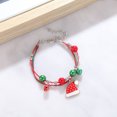 thumbnail image 1 of Pulsera de campana de alce navideño europeo y americano con dibujos animados que gotean aceite ajustable pulsera de caramelos de Papá Noel cadena femenina, 1 of 6