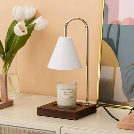 

Aromatherapy Melting Wax Lamp Wooden Atmosphere Night Light