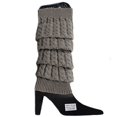 thumbnail image 2 of AYYUFE Women Winter Warm Crochet Knit High Knee Leg Warmer Leggings Boots Decor Socks, 2 of 3