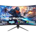 thumbnail image 1 of Restored KTC 32 Inch 240Hz Curved Gaming Monitor, FHD 1080P 1500R HDR Gaming PC Monitor, FreeSync, Ultra-Fast 1ms Monitor for Gamer, 3500:1 Contrast, HDMI 2.0 x 2, DisplayPort 1.4 & USB 2.0, H32S17F, 1 of 6