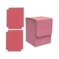thumbnail image 2 of GARENDE Card Deck Box Collectible Game Holder Baseball Card Gathering Card Protectors PU Pink, 2 of 9