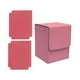 thumbnail image 2 of Caja de baraja de cartas coleccionables de cuero sintético, grande, portátil, para juegos de colección Rosa, 2 of 9