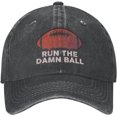 thumbnail image 1 of Football Hat Run The Damn Ball Hat for Men Baseball Hats Adjustable Cap, 1 of 9