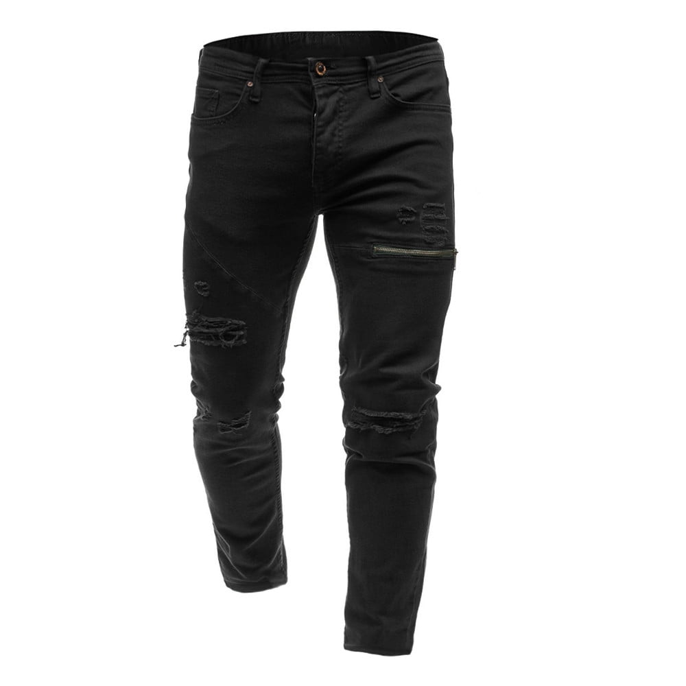 KaLI_store Work Pants for Men Men's Jeans - Comfort Stretch Denim Straight  Leg Relaxed Fit Jeans for Men Grey,M