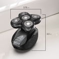 thumbnail image 6 of REMINGTON Balder Pro XR7000 Men's Cordless Electric Head Shaver, 5 Dual Track Rotary Heads, Wet & Dry, Rechargeable, Black, 6 of 12