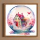 thumbnail image 1 of Cuadros Decorativos 5D bricolaje taladro redondo completo diamante pintura casa Kit decoración arte artesanía (A7175) Wdftyju embutido en tela, 1 of 9
