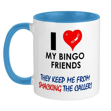 

CafePress - I Love My Bingo Friends Mug - Ceramic Coffee Tea Novelty Mug Cup 11 oz