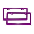 thumbnail image 2 of License Plate Frame With Screw Caps 2 Pack Car Plate Frame Front And Rear Rust-Proof Universal Car Tag Holder Darkpurple, 2 of 8