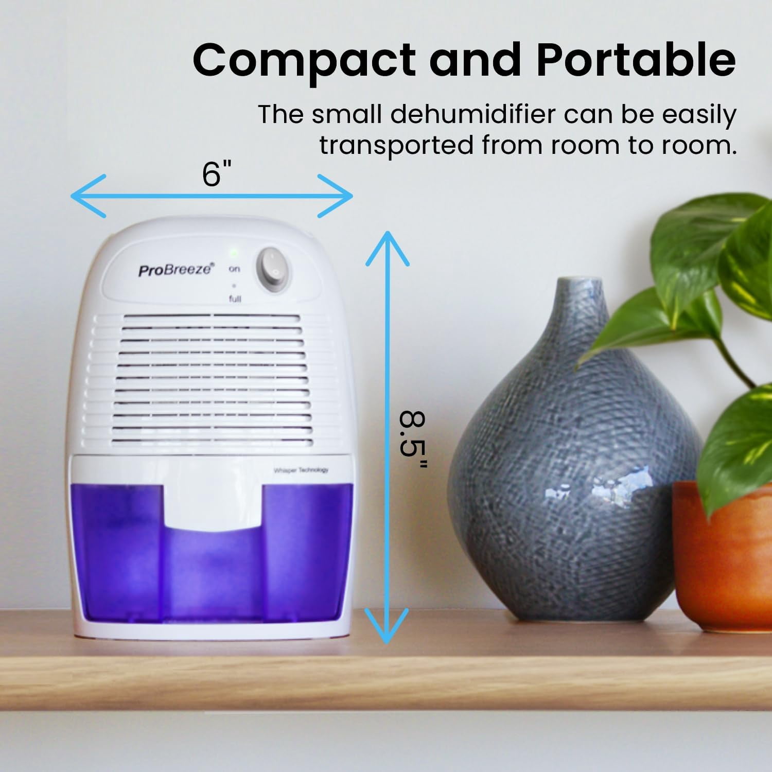 Dehumidifiers for Home,215sqft Small Room,16oz Tank Portable Closet Dehumidifier Removes Humidity Mini Bathroom Bedroom RV Basement