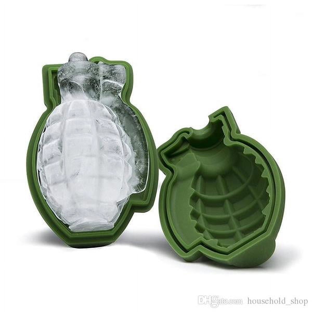 3D Grenade-Shaped Ice Cube Mold Creative Ice Maker Party Drinks 6 pack Silicone Trays