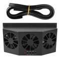 thumbnail image 2 of Ventilador Solar del Automóvil, Ventilador de Ventilacia de Aire del Automóvil Ventilador de Automóviles, Ventilador de Enfriamiento de Automóvil Autopilístico con, 2 of 7