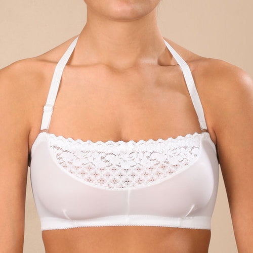 Easy Comforts Style Strapless Lace Bra w/Removable StrapsB C D 48WHITE