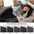 thumbnail image 5 of Queen Comforter Set 7 Pieces Bed in A Bag - Soft Microfiber Reversible Black Bed Set with Comforters, Sheets, Pillowcases & Shams, 5 of 6