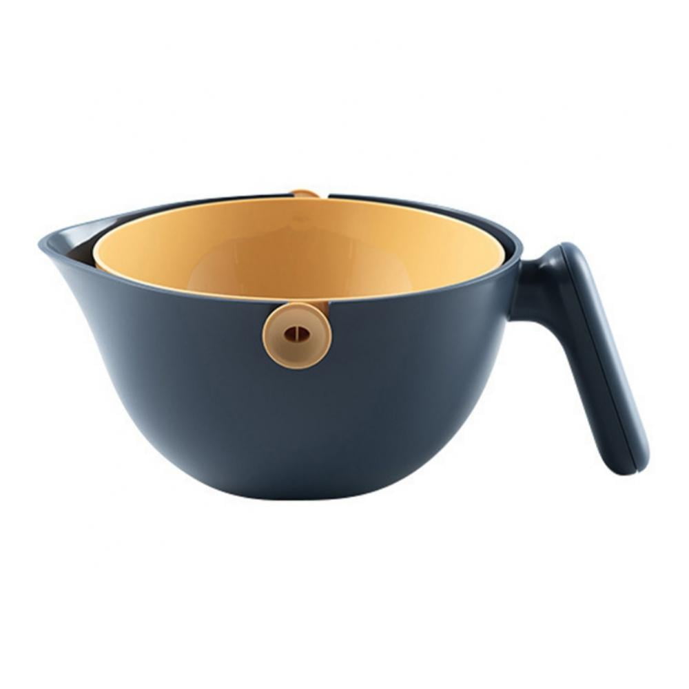 2in1 kitchen Strainer& Bowl Sets, Plastic Washing Bowl and Strainer