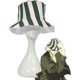 thumbnail image 3 of Sombrero De Anime Japonés, Sombrero De Cosplay De Anime, Cúpula Verde Y Rayas Blancas, Sombrero Fresco De Verano, Sombrero De Sandía Serendint AP005870-00, 3 of 6