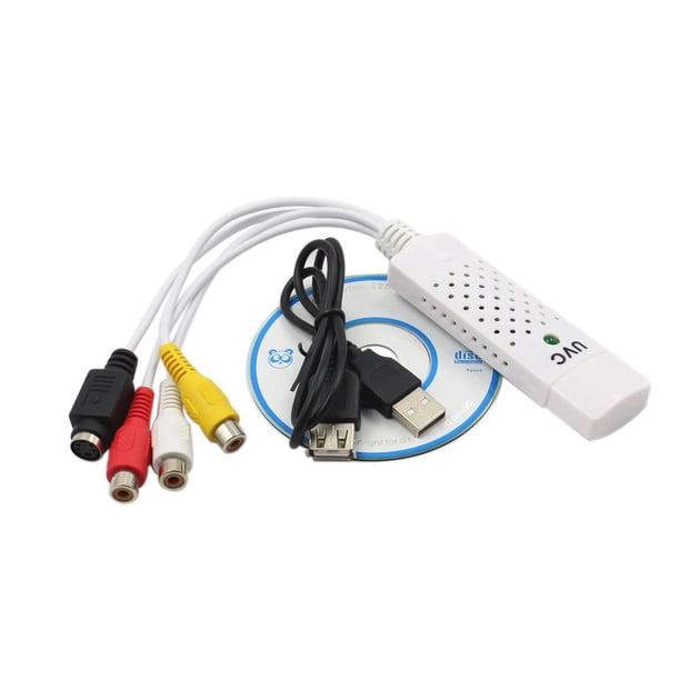 Adaptador de vídeo Convertidor de captura USB Easycap Audio VHS a DVD Win7/8