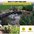 thumbnail image 5 of 20x25 ft Pond Liner, 20 Mil Thickness, Pliable & DurableLLDEP Material, Easy Cutting & UV Resistant, for Fish or Koi, Features, Waterfall Base, Fountains and Water Gardens, 5 of 8