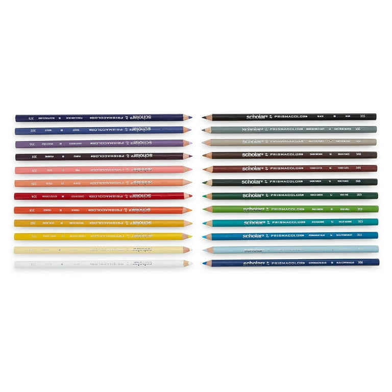 Sanford Prismacolor Scholar Graphite Pencil Set, 2 mm, Assorted Lead  Hardness Ratings, Black Lead, Dark Green Barrel, 4/Set, SAN2502
