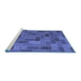 thumbnail image 2 of Ahgly Company Machine Washable Indoor Round Patchwork Blue Transitional Area Rugs, 7' Round, 2 of 4