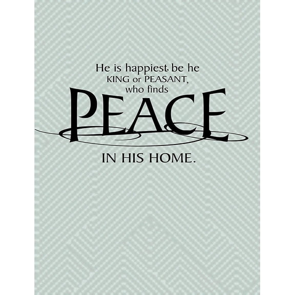 He Is Happiest Be He.. Picture Art â€“ Living Room â€“ Peel & Stick Sticker - Vinyl Wall Decal