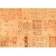 thumbnail image 1 of Ahgly Company Indoor Rectangle Patchwork Orange Transitional Area Rugs, 3' x 5', 1 of 1
