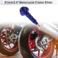 thumbnail image 2 of Unique Bargains 0.63" Motorcycle Slider Frame Aluminum Alloy Plastic Wheel Fairing Protection Crash Pad Protector Guard 2.4" 5.87"  Blue 1 Pcs, 2 of 7