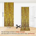 thumbnail image 3 of 3.2 Ft X 9.8 Ft Metallic Tinsel Foil Fringe Curtains For Party Photo Backdrop Wedding Decor (2 Pcs), 3 of 5