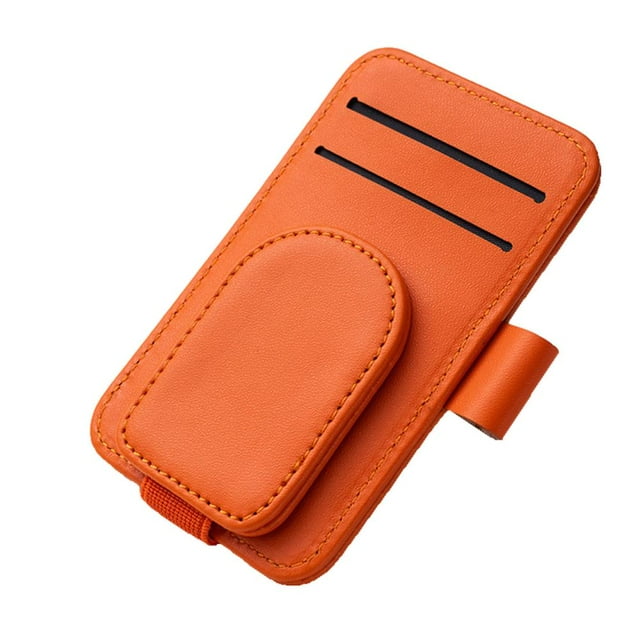 Feltree Clips de Lunettes de Voiture Porte-Cartes de Visite Porte-Lunettes Clips de Rangement en Cuir Visière de Voiture Porte-Lunettes Clips de Lunettes de Soleil