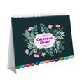 thumbnail image 2 of NWOKYZGH Mini Desk Calendar 2026-2027, 18 Months Standing Flip Small Desk Calendar Runs from January 2026 Until June 2027 Mini Desktop Calendar Home office Personal Organisers, Flower, 2 of 6