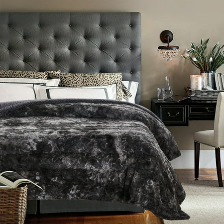 Wolf Faux Fur Throw Uk Chanasya Super Soft Fuzzy Fur Faux Fur Cozy Warm Fluffy Beautiful Color Variation Print Plush Sherpa Dark Gray Fur Twin Microfiber Throw Blanket - TWIN Gray ()