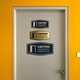 thumbnail image 5 of Signs ByLITA Fancy Caution Door Opens Towards You Sign (Brushed Gold) - Small, 5 of 8