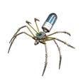 thumbnail image 2 of Kit de manualidades con modelo de araña mecánica, decoración novedosa de escena, adorno de escritorio, decoración de araña de metal, montaje DIY para Plata, 2 of 8