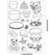 thumbnail image 2 of Sellos transparentes de osito pastelero, sello decorativo transparente de osito pastelero, sello de goma para manualidades de postres, 2 of 7