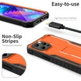 thumbnail image 2 of ExoGuard For iPhone 13 Pro Max Case, Phone Case with Screen Protector and Kickstand (Orange), 2 of 7