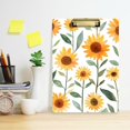 thumbnail image 2 of FORMRS Acrylic Clipboard with Low Profile Clip Standard A4 Letter Size, 12.5" x 9", Sunflowers and Leaves Pattern, 2 of 8