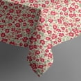 thumbnail image 5 of Pioneer Flower Floral Print Pattern Square Tablecloth, Waterproof Wipeable Spillproof Washable Table Cover for Home Kitchen Party and Daily Decor 42"x42", 5 of 6